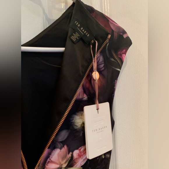 Ted Baker Floral Bodycon Dress TB Size 0 - Picture 2 of 4